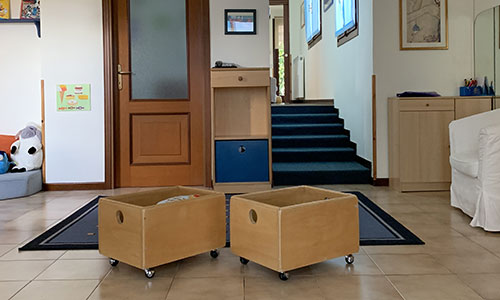 ingresso con giocattoli